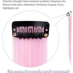 Hair extensions- red